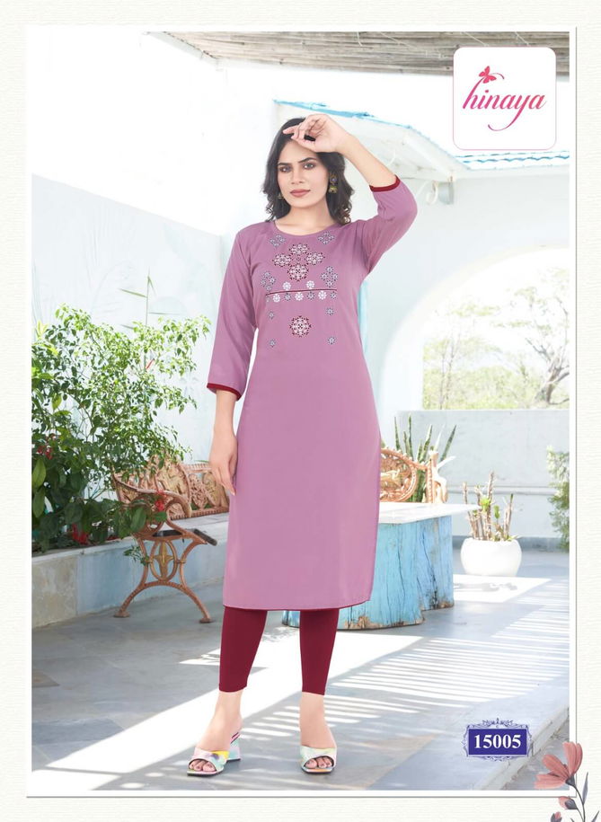 Kareena Vol 15 By Hinaya Designer Kurtis Catalog